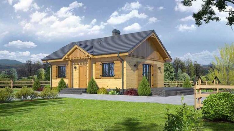 Blockhaus Preisliste EH55 500 kleine Holzhaus Bungalow bauen