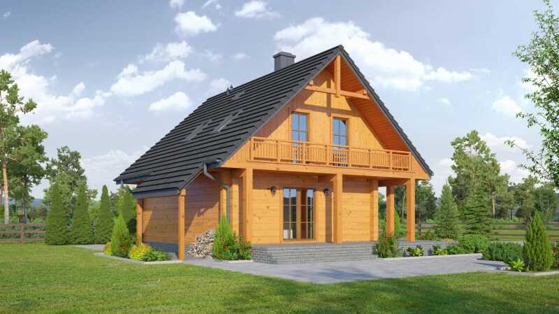 Holzhaus Wohnblockhäuser
