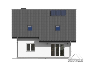 Kleine Einfamilienhaus mit Putzfassade