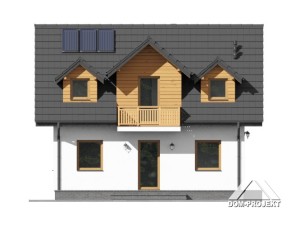 Holzhaus mit Montage