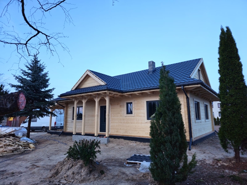 Holzhaus eingeschossig EH69-72 Baustelle