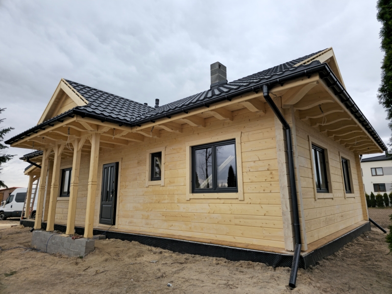 Holzhaus eingeschossig EH69-72 Baustelle